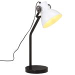 Lampe de bureau 25 W blanc 17x17x60 cm E27
