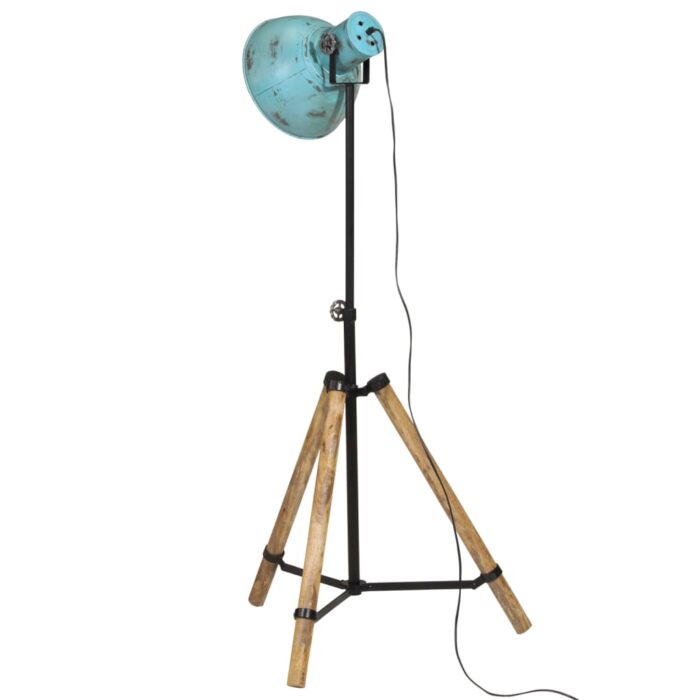 Lampadaire 25 W bleu délavé 75x75x90-150 cm E27 – Image 4