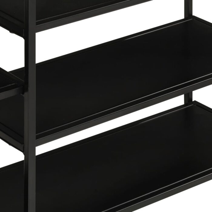 Table console 110x30x75 cm bois de manguier massif brut et fer – Image 4