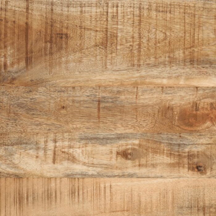 Tables basses gigognes 3pcs bois de manguier massif brut et fer – Image 7