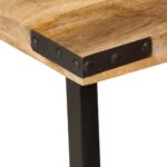 Tables basses gigognes 3 pcs bois massif de manguier et fer – Image 5