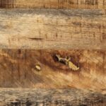 Tables basses gigognes 3pcs bois de manguier massif brut et fer – Image 7