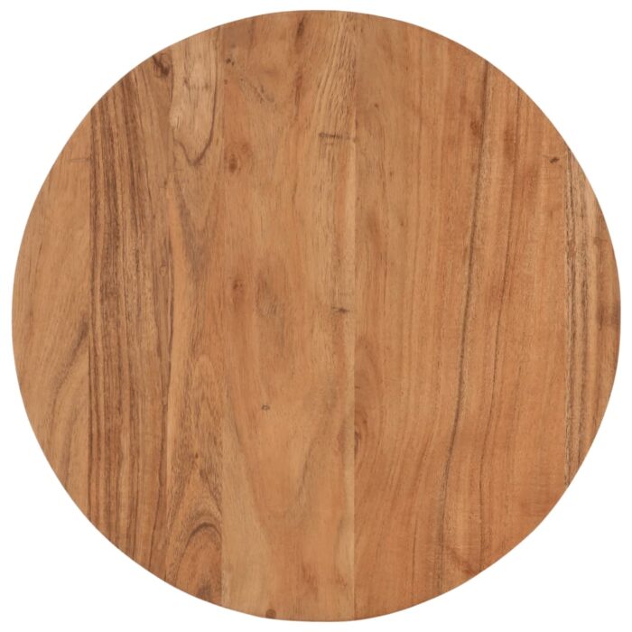 Table basse 45x45x35 cm bois massif acacia et fer – Image 2