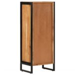 Armoire de salle de bain bois massif d'acacia et fer – Image 4