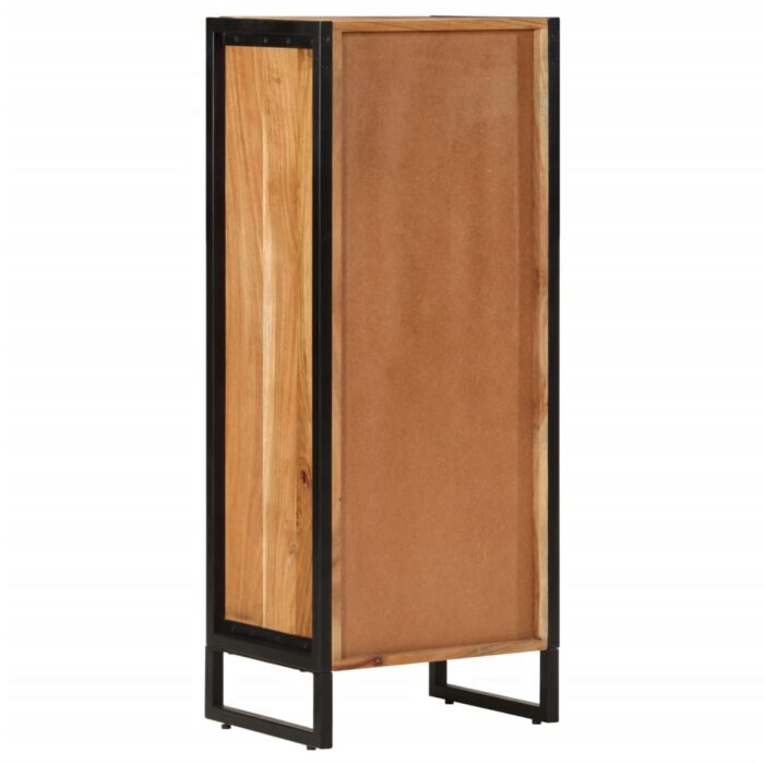 Armoire de salle de bain bois massif d'acacia et fer – Image 4