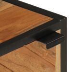 Armoire de salle de bain bois massif d'acacia et fer – Image 5