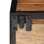 Table de chevet murale 35x35x20 cm bois massif d'acacia – Image 7