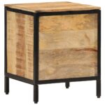 Table de chevet 40x35x50 cm bois de manguier massif – Image 4