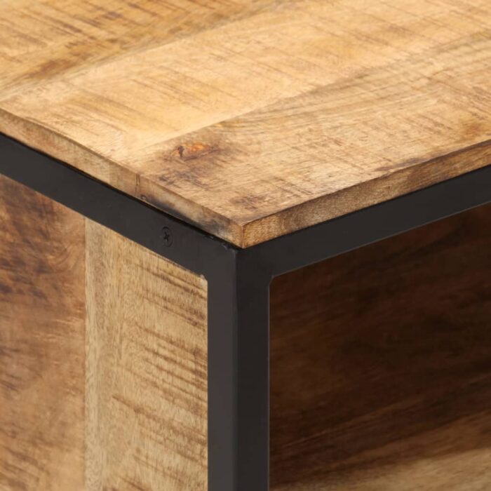 Table de chevet 40x35x50 cm bois de manguier massif – Image 5