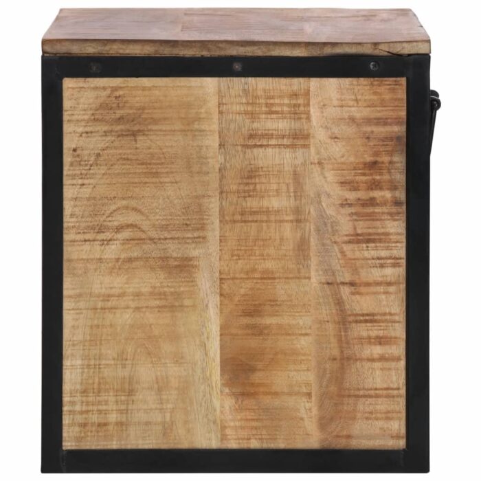 Table de chevet 40x35x40 cm bois de manguier massif – Image 3