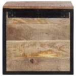 Table de chevet 40x35x40 cm bois de manguier massif – Image 5