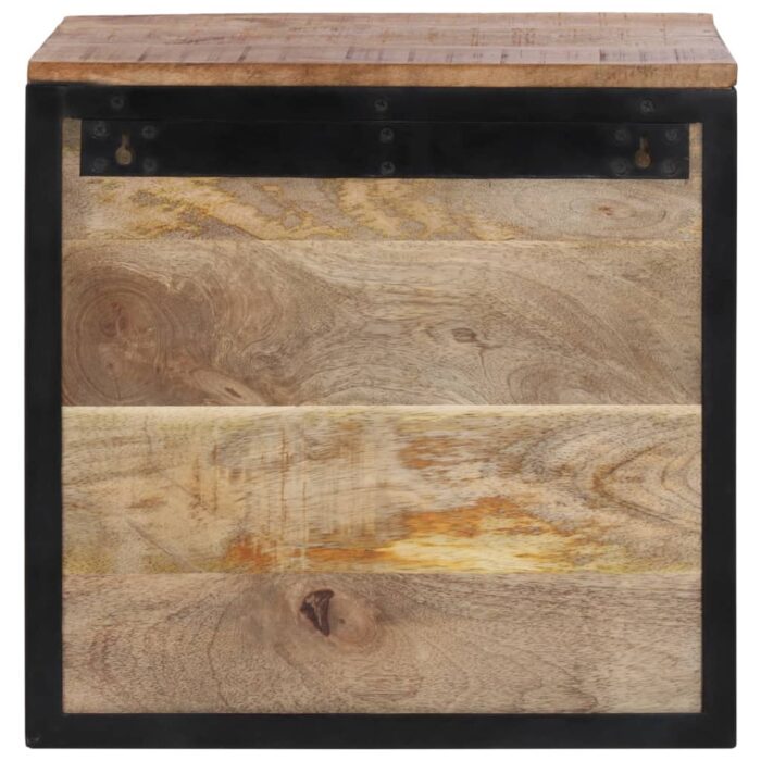 Table de chevet 40x35x40 cm bois de manguier massif – Image 5