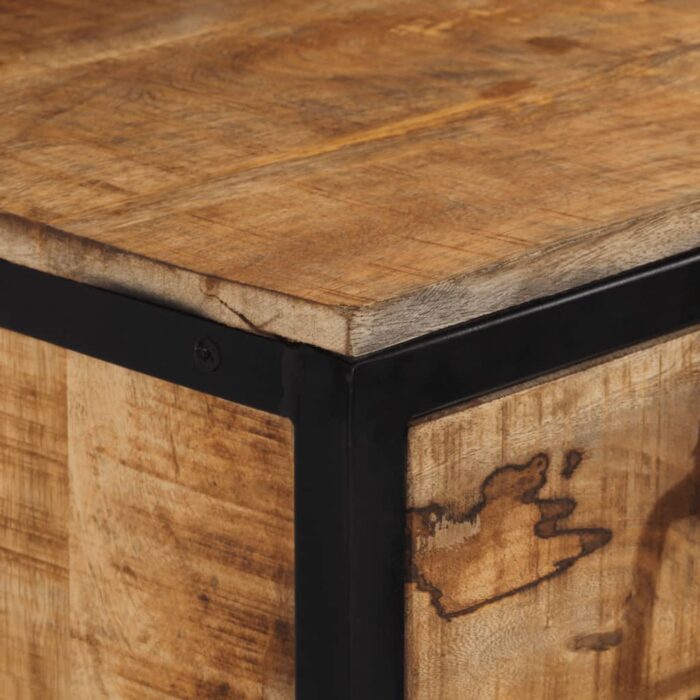 Table de chevet 40x35x40 cm bois de manguier massif – Image 6