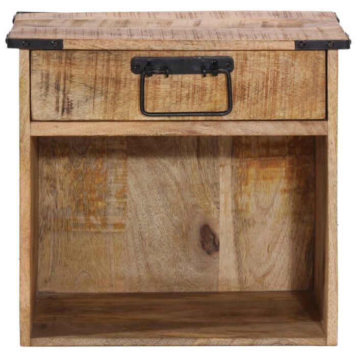 Table de chevet 40x30x37 cm bois de manguier massif – Image 2