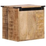 Table de chevet 40x30x37 cm bois de manguier massif – Image 4