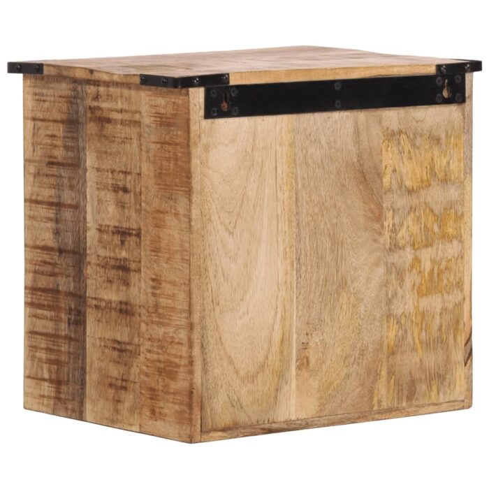 Table de chevet 40x30x37 cm bois de manguier massif – Image 4