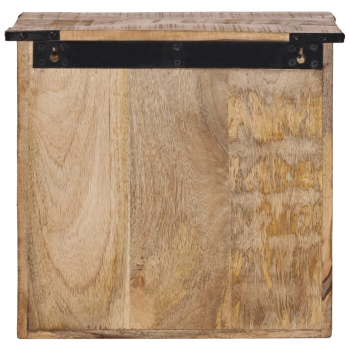 Table de chevet 40x30x37 cm bois de manguier massif – Image 5