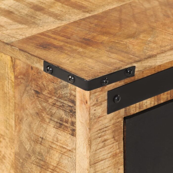 Table de chevet 45x40x45 cm bois de manguier massif – Image 5