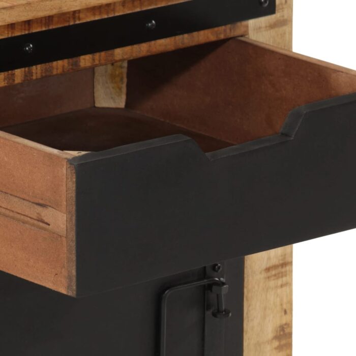 Table de chevet 45x40x45 cm bois de manguier massif – Image 6