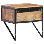 Table de chevet 40x35x40 cm bois de manguier massif – Image 3