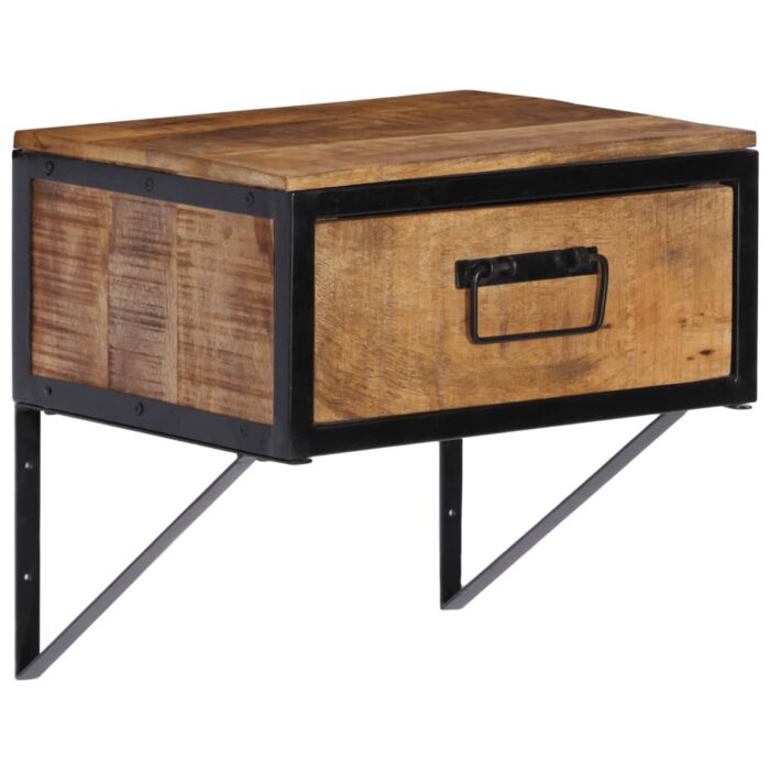 Table de chevet 40x35x40 cm bois de manguier massif – Image 9