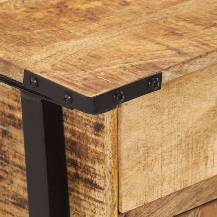 Table de chevet 40x30x42 cm bois de manguier massif – Image 5