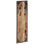 Porte-manteau 35x8x110 cm bois de manguier massif brut – Image 7