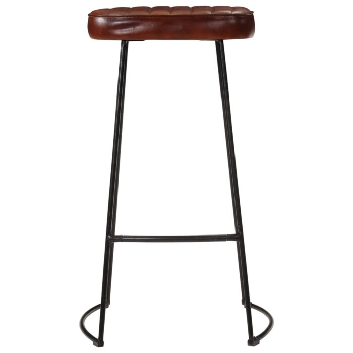 Tabourets de bar Gavin lot de 2 marron foncé 44x37,5x78 cm – Image 3