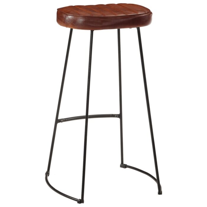 Tabourets de bar Gavin lot de 2 marron foncé 44x37,5x78 cm – Image 5