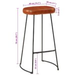Tabourets de bar Gavin lot de 2 44x37,5x78 cm – Image 9