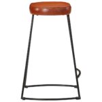 Tabourets de bar lot de 2 marron foncé 41x29x62 cm – Image 3