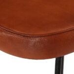 Tabourets de bar lot de 2 marron foncé 41x29x62 cm – Image 6