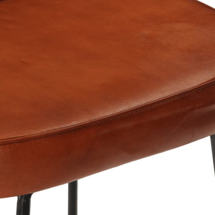 Tabourets de bar lot de 2 marron foncé 41x29x62 cm – Image 7