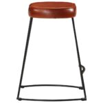 Tabourets de bar lot de 2 marron foncé 40x29,5x53 cm – Image 2