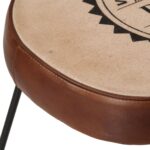 Tabourets de bar lot de 2 marron foncé 40x29,5x53 cm – Image 6