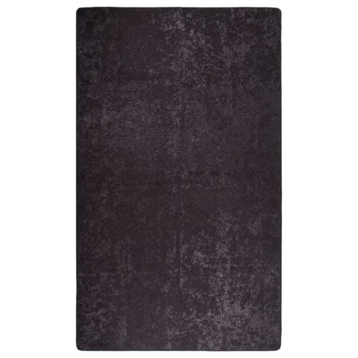 Tapis lavable anthracite 120x170 cm antidérapant – Image 1