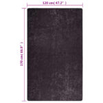 Tapis lavable anthracite 120x170 cm antidérapant – Image 6