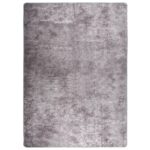 Tapis lavable gris 150x230 cm antidérapant