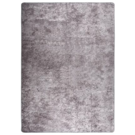 Tapis lavable gris 150x230 cm antidérapant