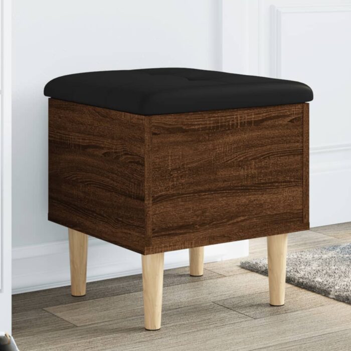 VXL8721012162709_m_en_hd_1.jpg Banc de rangement chêne marron 42x42x46 cm bois d'ingénierie – Image 1