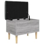 Banc de rangement sonoma gris 62x42x46 cm bois d'ingénierie – Image 2