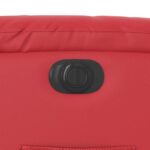Fauteuil inclinable électrique Rouge Similicuir – Image 9