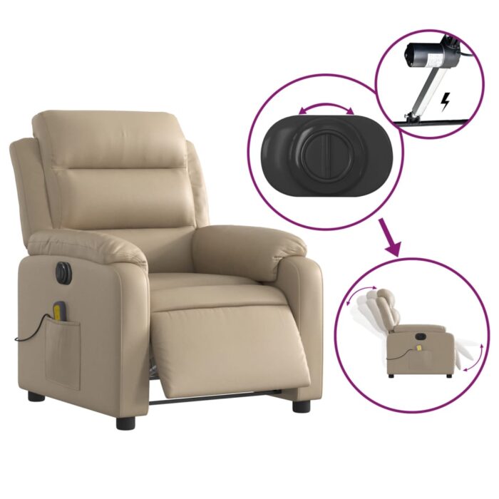 VXL8721012175297_g_en_hd_3.jpg Fauteuil de massage inclinable électrique cappuccino similicuir – Image 3