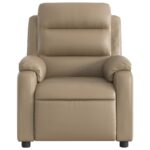 Fauteuil de massage inclinable électrique cappuccino similicuir – Image 6