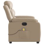 Fauteuil de massage inclinable électrique cappuccino similicuir – Image 7
