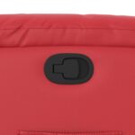 Fauteuil inclinable Rouge Similicuir – Image 9