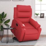 Fauteuil inclinable Rouge Similicuir