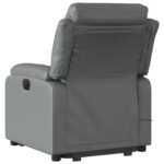 Fauteuil inclinable de massage Gris Similicuir – Image 2