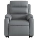 Fauteuil inclinable de massage Gris Similicuir – Image 6