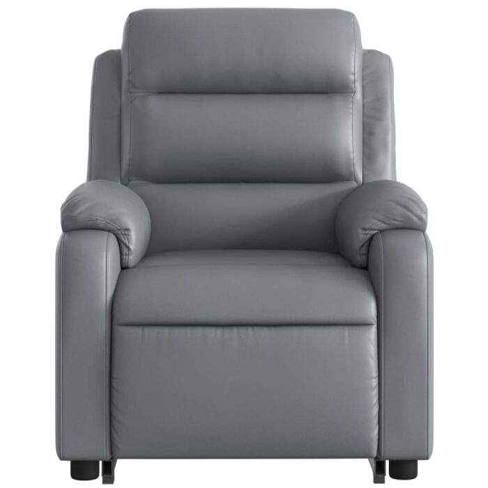 Fauteuil inclinable de massage Gris Similicuir – Image 6